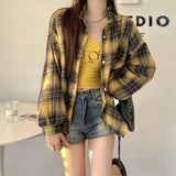 Classic Plaid Flannel Shirt Jacket