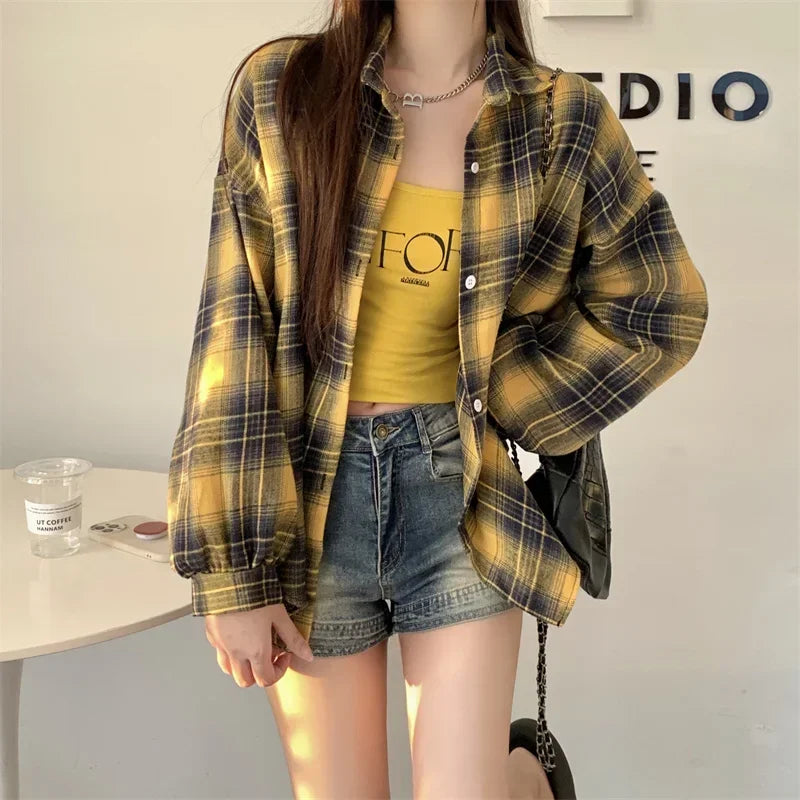 Classic Plaid Flannel Shirt Jacket