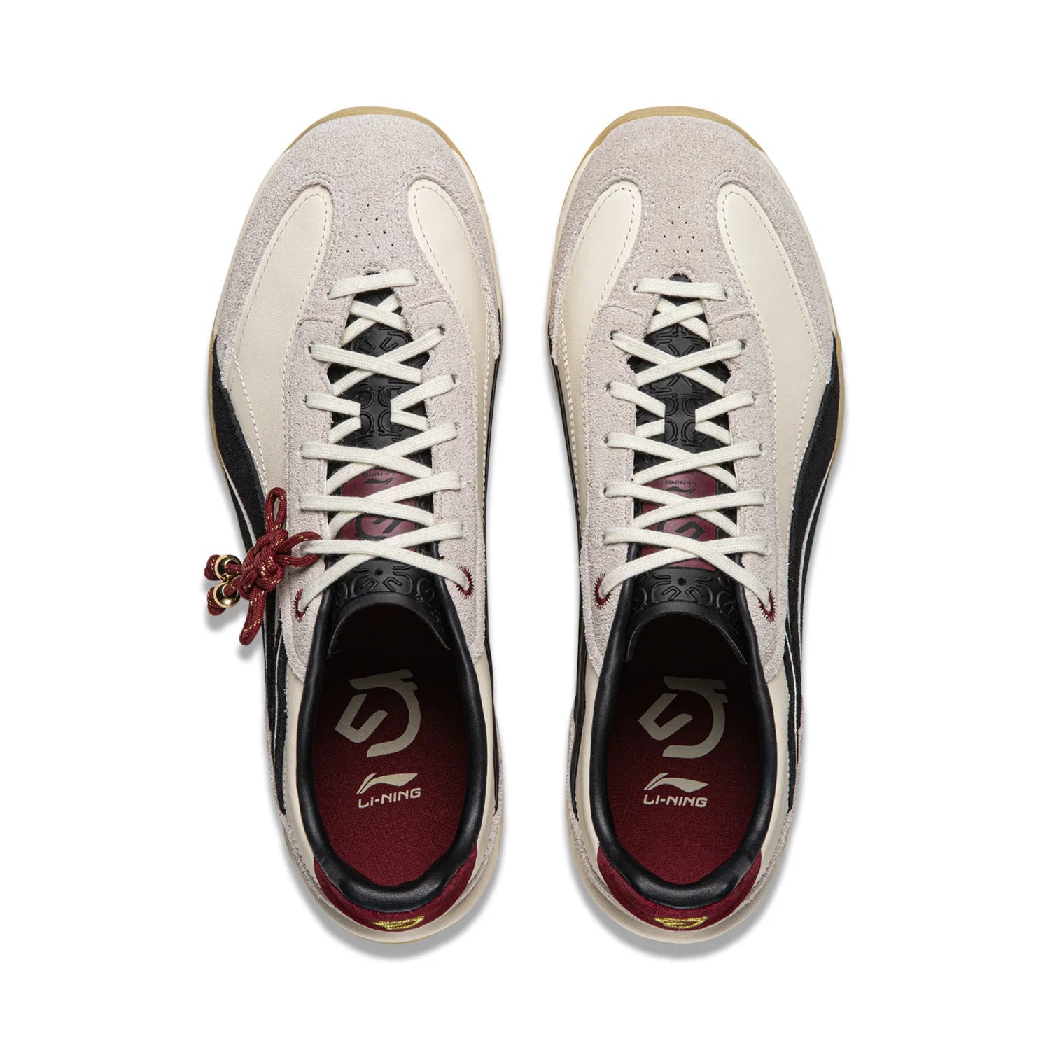 Li-Ning Unisex FEELING FLOW Lifestyle Shoes Cushion Rebound Retro Fashionable Thin Sole LiNing Classic Casual Sneakers AGCW002