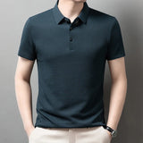 Men's Solid Color Polo Shirt | Breathable Summer Business Casual