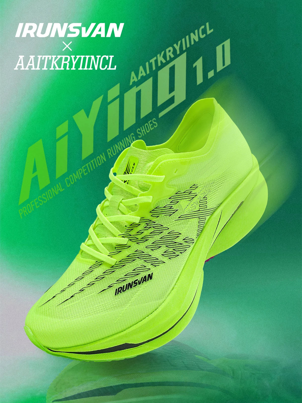 IRUNSVAN Carbon Plate Sports Shoes Marathon Professional Running Shoes Shock Absorbent Breathable Jogging Shoes Unisex 095