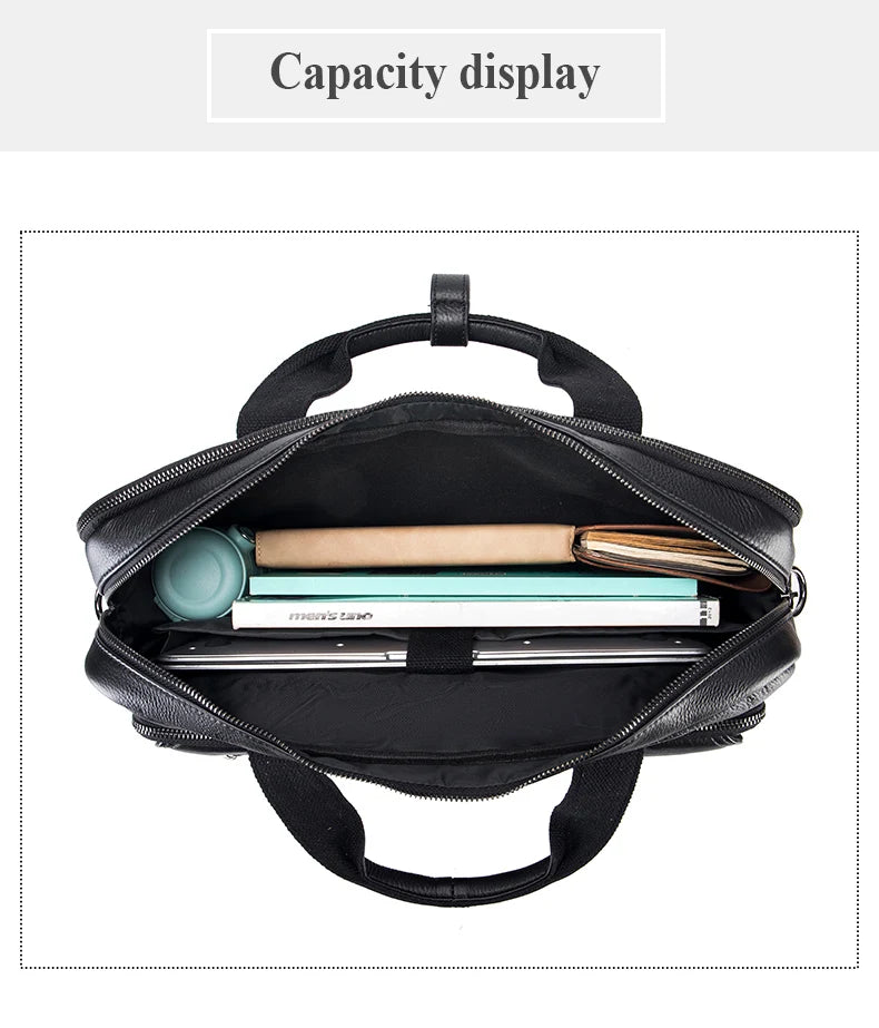 SCHLATUM Genuine Leather Briefcases Hard For Men 16 Inch Office Bussiness Computer Bag Luxury Vintage Handbags