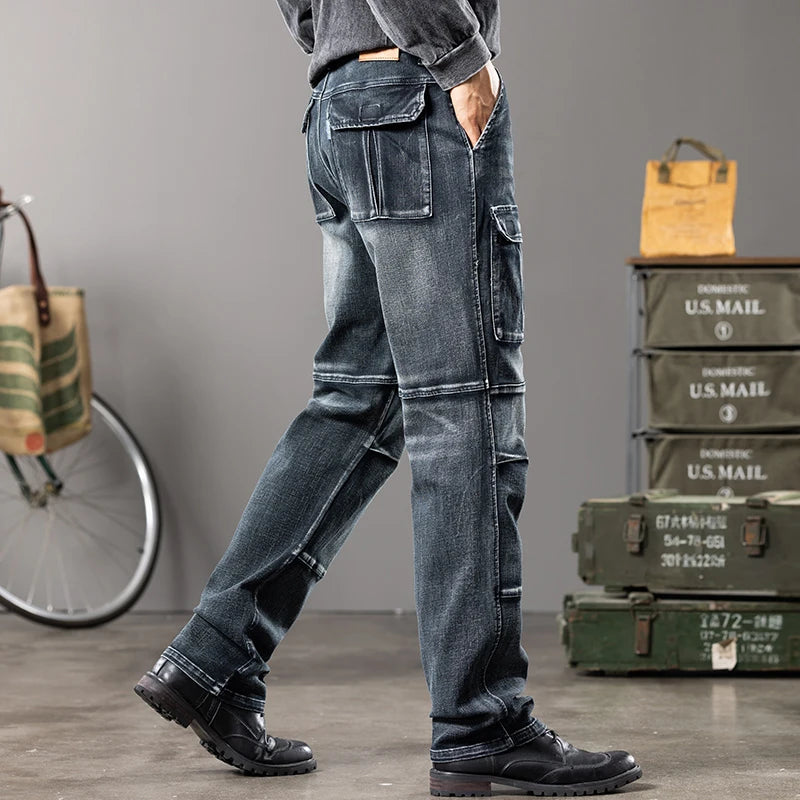 Men's Wide-Leg Straight Jeans | Relaxed Workwear Fit