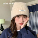 WinvyNee 100% Wool Knitted Beanie Hat – Women & Men