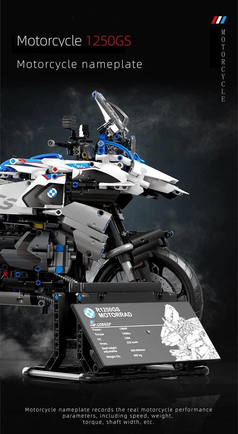 High Tech City Sports Rapid Racing Motorcycle Motorbike Locomotive Moc Modular Brick Model Building Blocks Boys Gifts Toys T4022