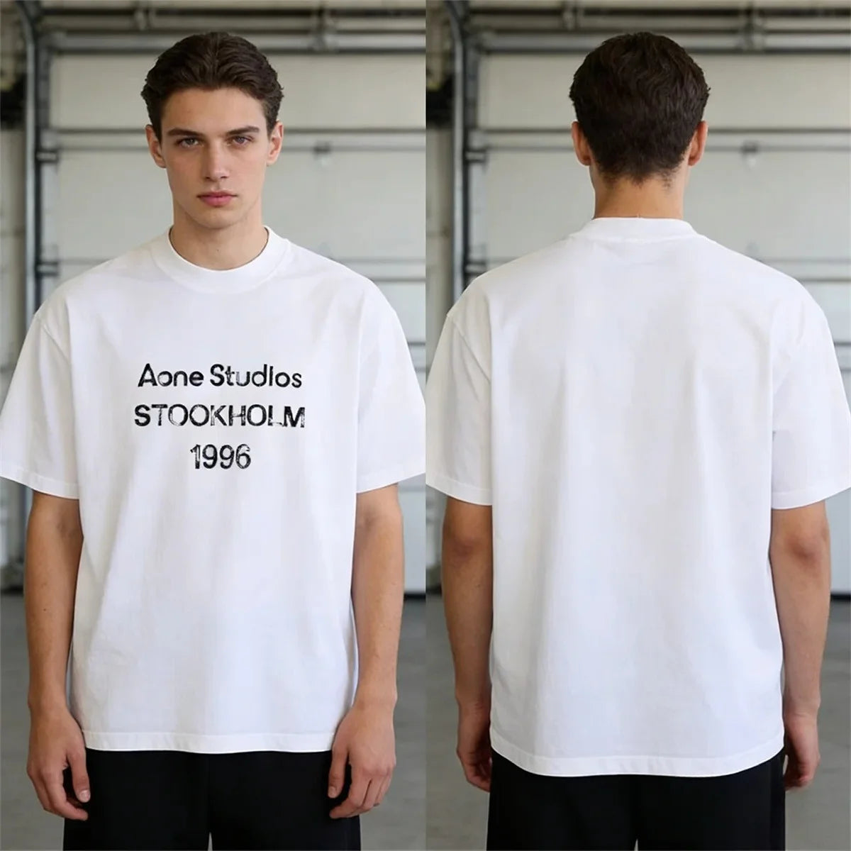 Letter Print Cotton Tee – Y2K Street Style