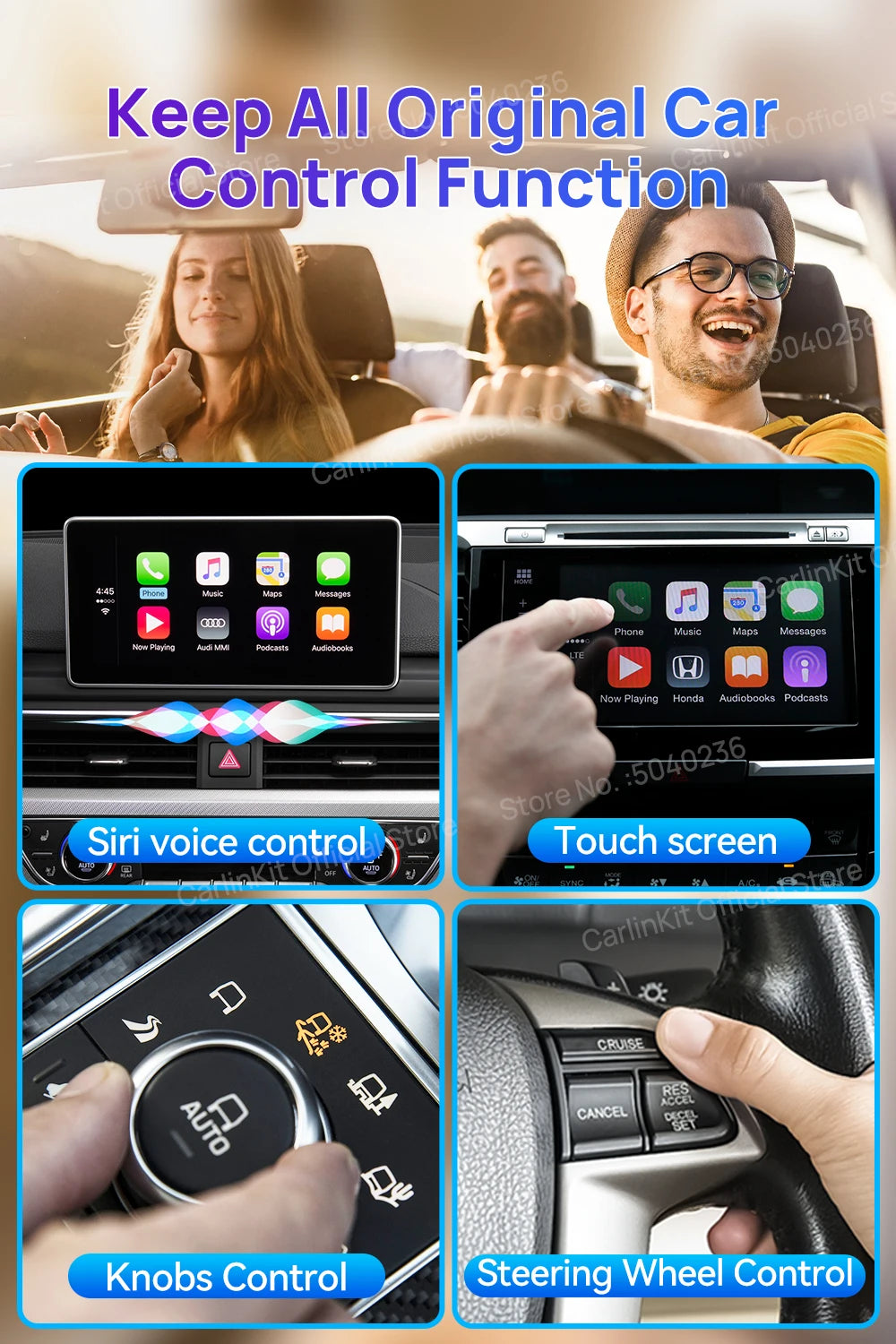 CarlinKit Wireless CarPlay & Android Auto AI Box