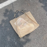 Women's Mesh Tote Bag for Beach & Shopping