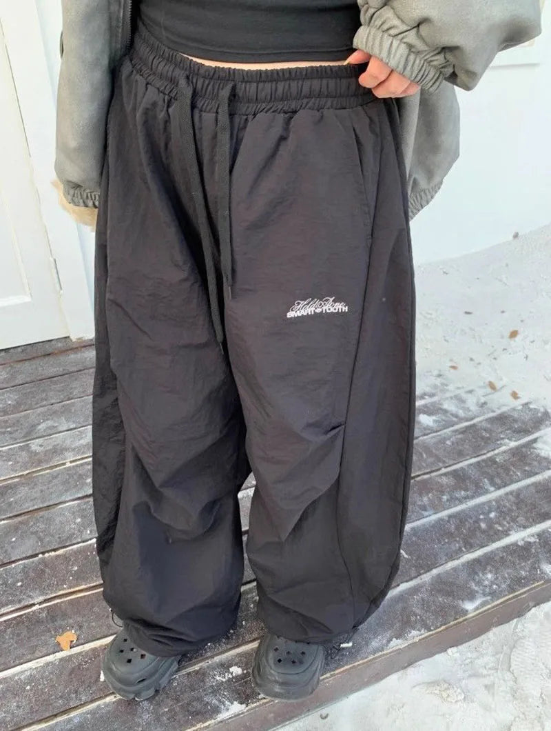 Women's Fleece Wide-Leg High-Waist Pants