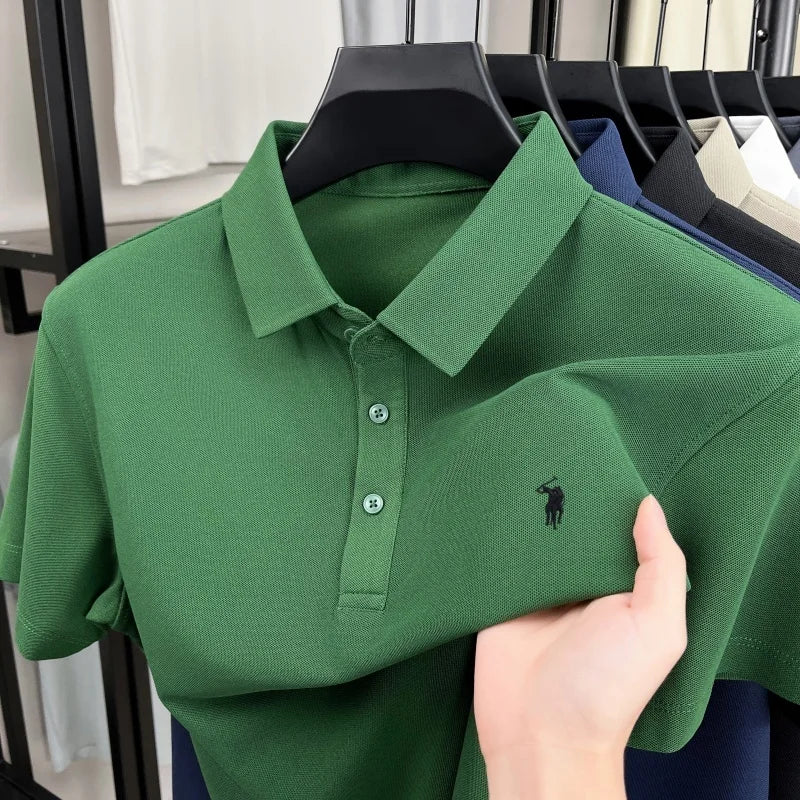 Pony Embroidered Men's Polo Shirt | Premium Summer Comfort