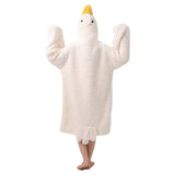 Funny Goose Hooded Fleece Robe