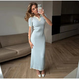Women Elegant Maxi Dress Keyhole Neckline Braided Trim Sleeveless Backless High Slit Hem Solid Dresses 2026 Summer Fashion Gown