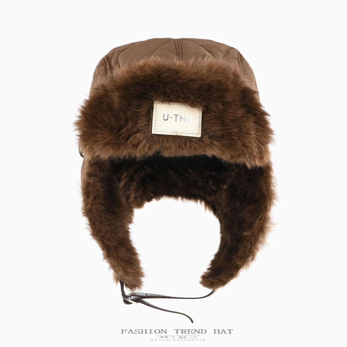 Winter Aviator Hat with Faux Fur Trim