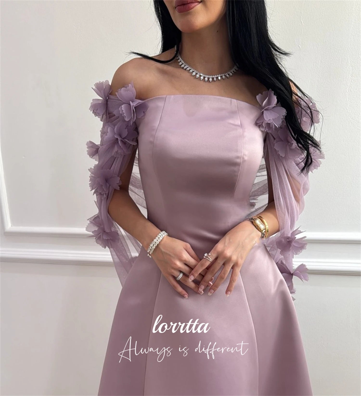 Cathy Wang Satin Prom Gown | Sweetheart A-Line Formal Dress