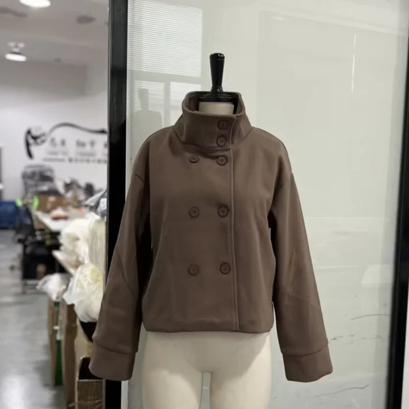 Women's Stand Collar Zip Jacket – Autumn/Winter