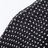 Polka Dot Printed Midi Skirts Two Piece Sets for Women 2025 Summer Chic Bow Tied Blouse Top Suits Woman 2 Piece Outfits
