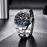 PAGANI DESIGN 40mm Automatic GMT Wristwatch Stainless Steel Waterproof Men Watch Top Brand Mechanical sports Watches Men PD-1662