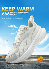 ONEMIX 2025 Winter Training Running Shoes for Men Sport Shoes Leather Warm Wear-resistant Female Jogging Shoes Walking Sneakers