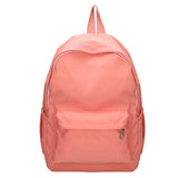Preppy Solid Color Shoulder Bag Nylon School Knapsack Korean Teenager White School Bag Sports Travel Backpack for Women