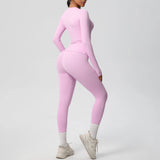 2 PCS Sportswear Yoga Set Gym Clothes Yoga Suits For Women Fitness Set Tracksuits Sports Long Sleeve Crop Top Gym Leggings
