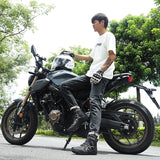 Motorcycle Riding Men Boots Waterproof Motocross Cycling Shoes Off-Road Motorbike Racing Anti-drop Breathable Equipment Sof