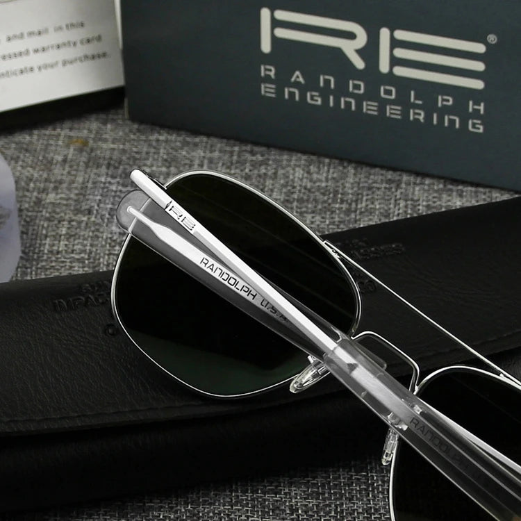 Men's Pilot Sunglasses – Mirror Lens UV400 Alloy Frame