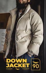 Men's Premium White Duck Down Winter Jacket