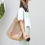Women's Mesh Tote Bag for Beach & Shopping