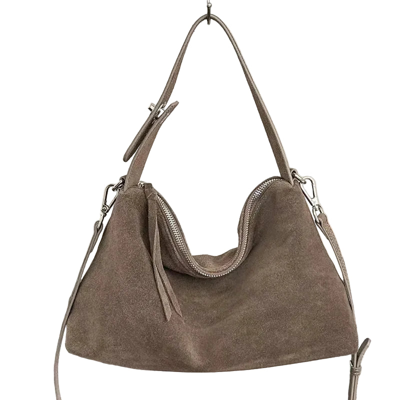Luxury Suede Boston Tote