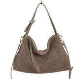 Luxury Suede Boston Tote