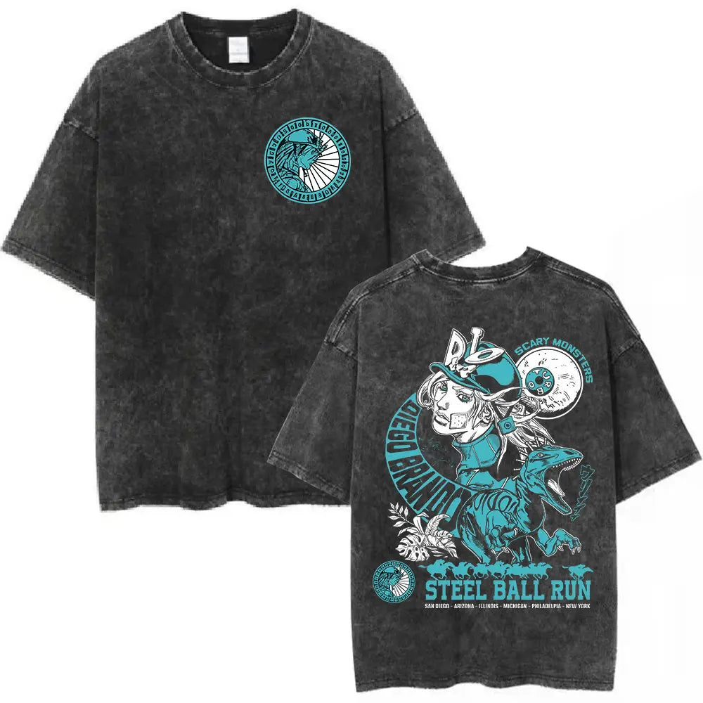 JoJo’s Bizarre Adventure: Steel Ball Run Washed Tee
