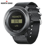 NORTH EDGE APACHE-D Men Free Dive Digital Watch Outdoor Sports Swimming Waterproof 100M Altitude Barometer Compass Wristwatches