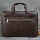 Genuine Leather Briefcase Bag for 15.6 inch laptop computer bag cowskin handbag for men male leather crossbody shoulder bag