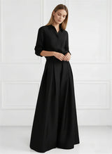 Women's High-Waisted Pleated Wide-Leg Pants