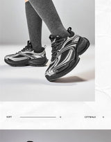 Xtep Basque 2 Casual Shoes for Men Height-increasing Mesh Cushioning Retro Millennium Daddy Female Shoes 875219320012