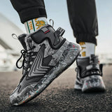 Men’s Winter High-Top Plush Sneakers