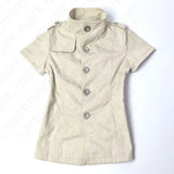 Fashionable American retro Y2K 2026 new Napoleon style short-sleeved lapel shirt t-shirt short-sleeved summer new women's item