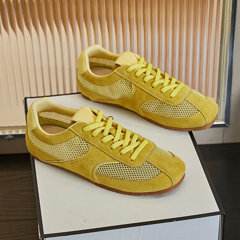 AIYUQI Women's Mesh Flat Sneakers – Elegant Summer Style
