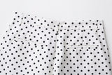 Fashion Polka Dot Shorts Sets For Women 2026 Spring Drawstring Bomber Jacket High Waist Shorts 2 Pieces Set Woman Outfits