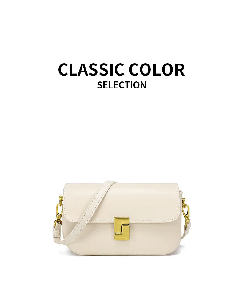 Genuine Leather Woman Bag Small Square Shoulder Bag Handbags Ladies Crossbody Bags Luxury Designer Minimalism Bag Tofu Bag