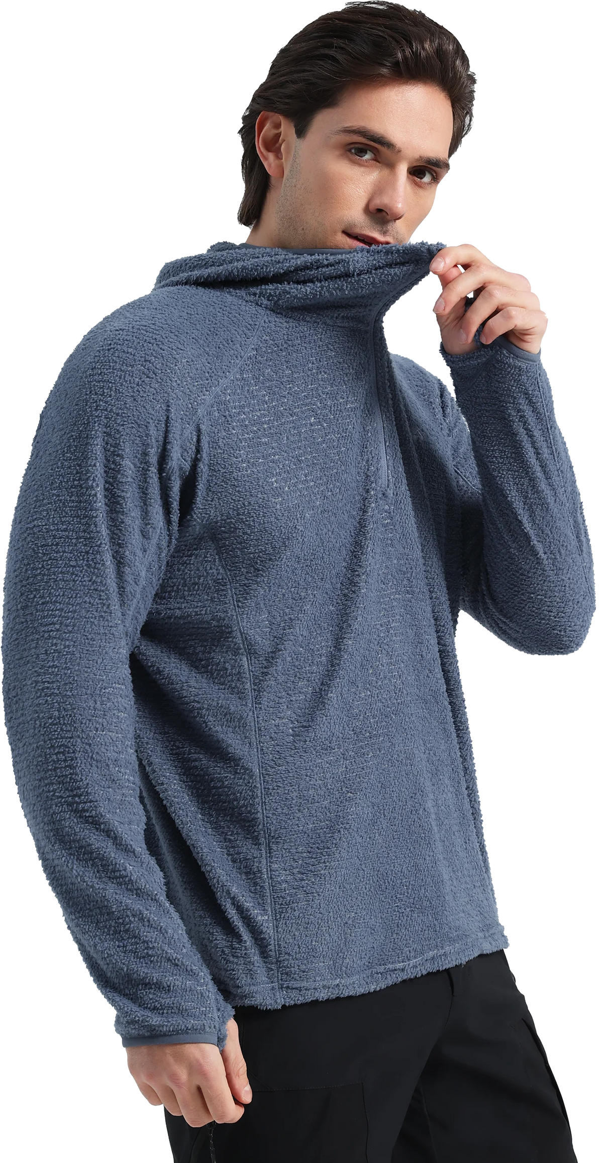 Pioneer Camp Men's Hoodies Outdoor Professional Grade Fleece Warmth Sweatshirt Zip PrimaLoft Active Evolve For Camping Hiking