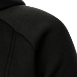 Autumn winter men's solid color hooded top Long sleeve side zipper design hoodie