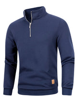 Men’s Quarter-Zip Turtleneck Pullover