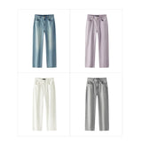 Women's Soft Denim Mid-Rise Wide-Leg Jeans