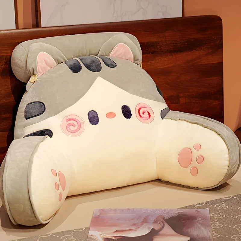 70*50CM Large Size Bedhead Backrest Pillow,Sofa Cushion Dormitory Reading Pillow,Pregnant Woman Waist Protection Cartoon Pattern