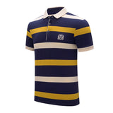 Men's Striped Cotton Polo Shirt | Casual Summer Style