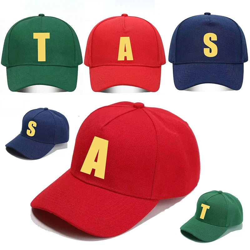 Red Letter Baseball Cap with Adjustable Fit