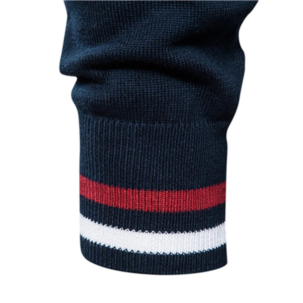 Spliced Streetwear Cardigan – High-Quality USA-Made Cotton Zip Sweater