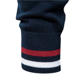 Spliced Streetwear Cardigan – High-Quality USA-Made Cotton Zip Sweater