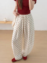 Women's Linen Blend Wide-Leg Pants
